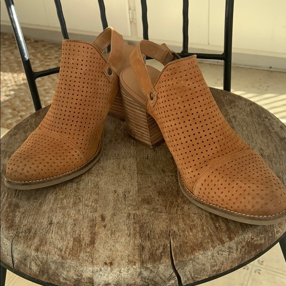 Franco Sarto mules with heel strap